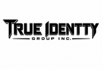 Black logo of True Identity Group Inc. on a white background