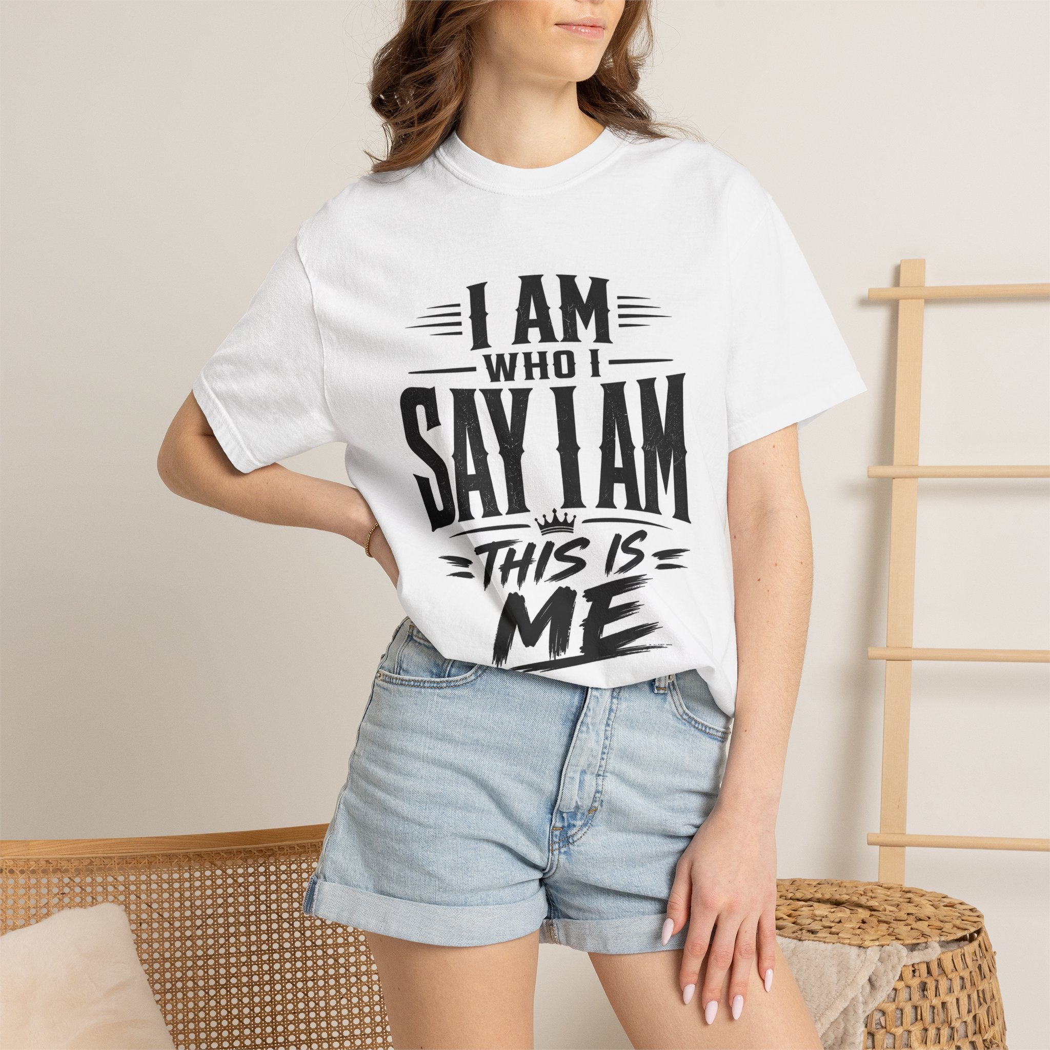 I Am Who I Say I Am Graphic T-Shirt — Bold Identity Statement Tee