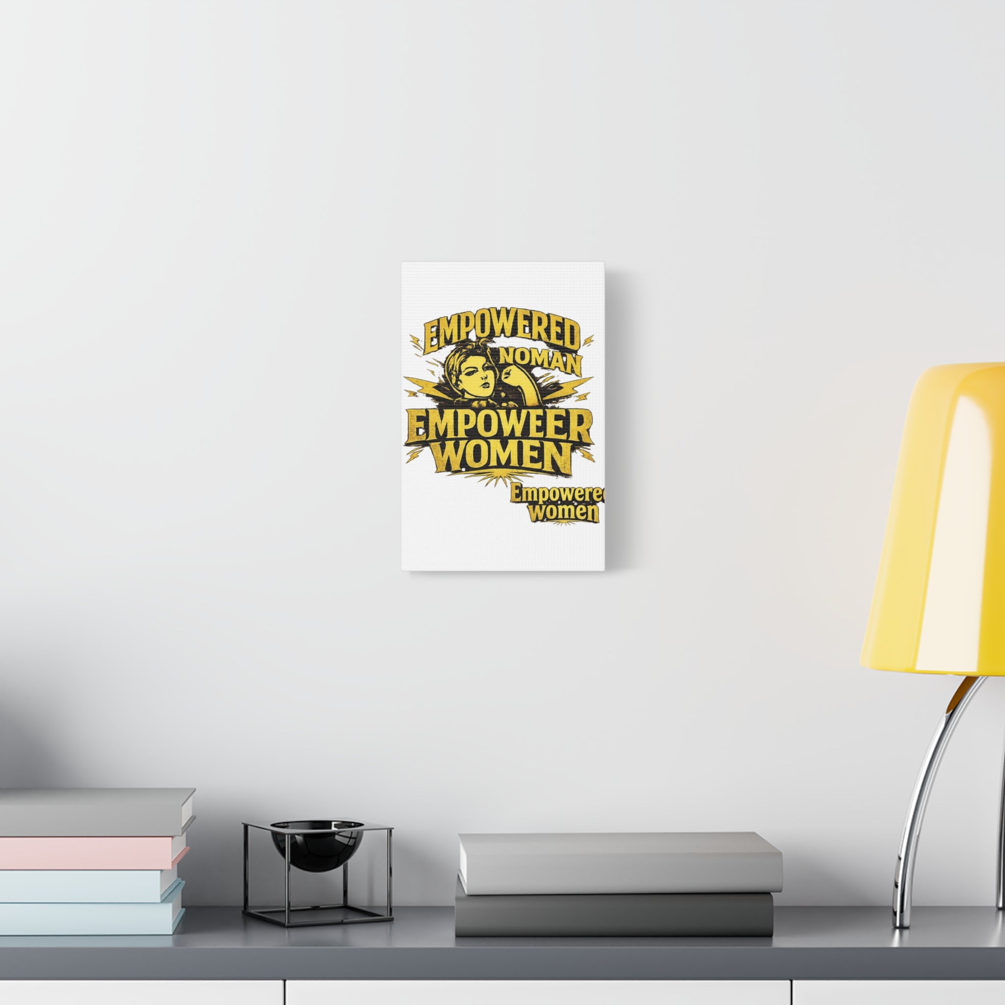 Empowered Woman Canvas Wall Art — 'Empower Women' Feminist Motivational Print