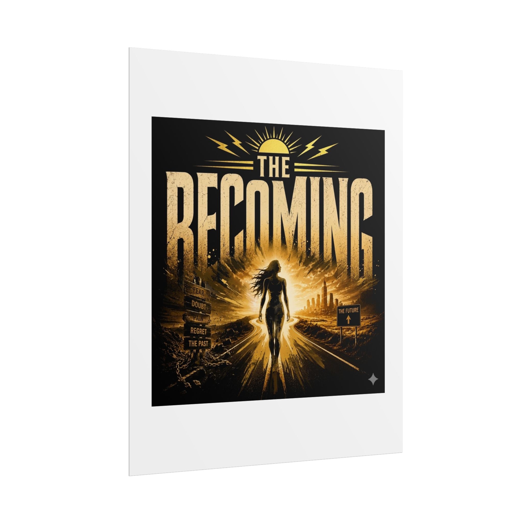Rolled Poster — "The Becoming" Motivational Art Print