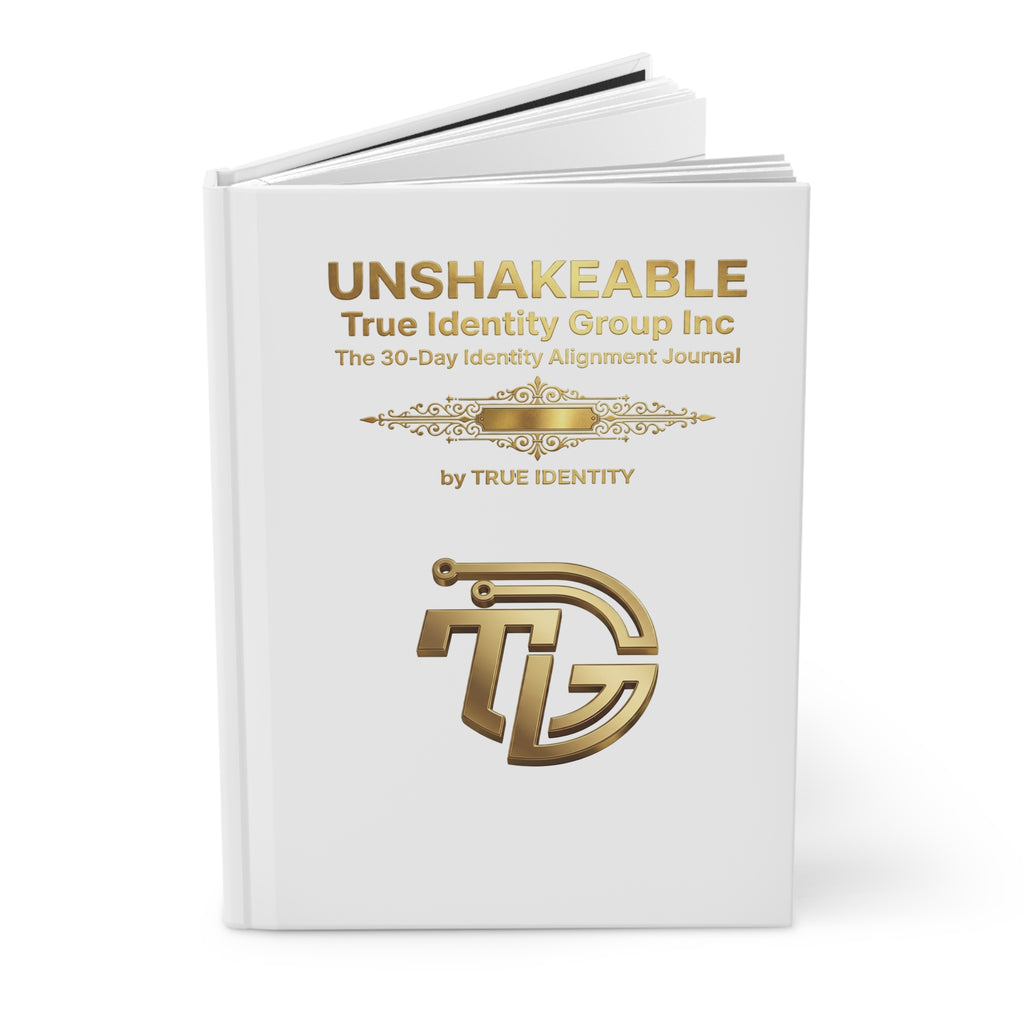 Hardcover Journal — True Identity Gold Logo Matte Notebook