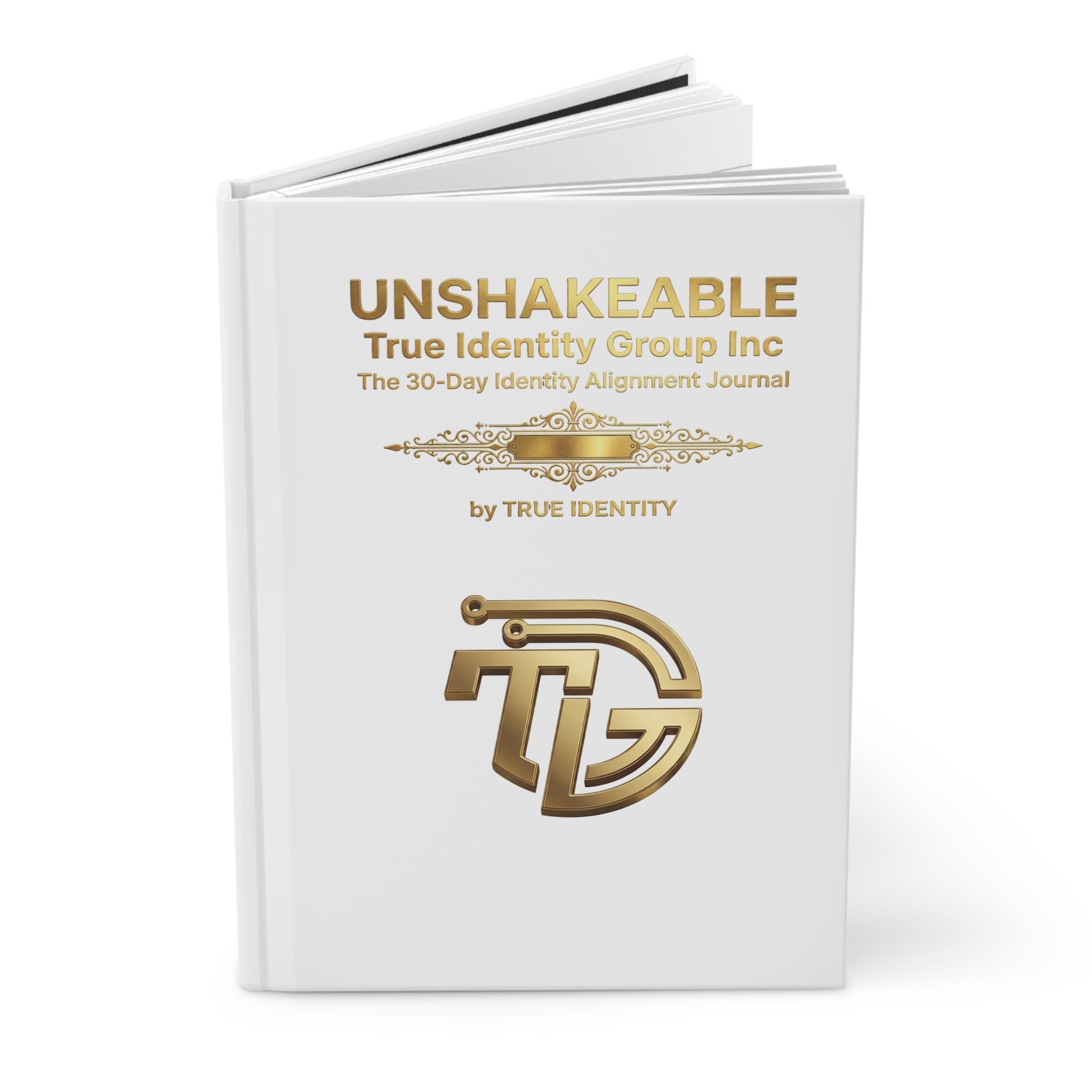 Hardcover Journal — True Identity Gold Logo Matte Notebook