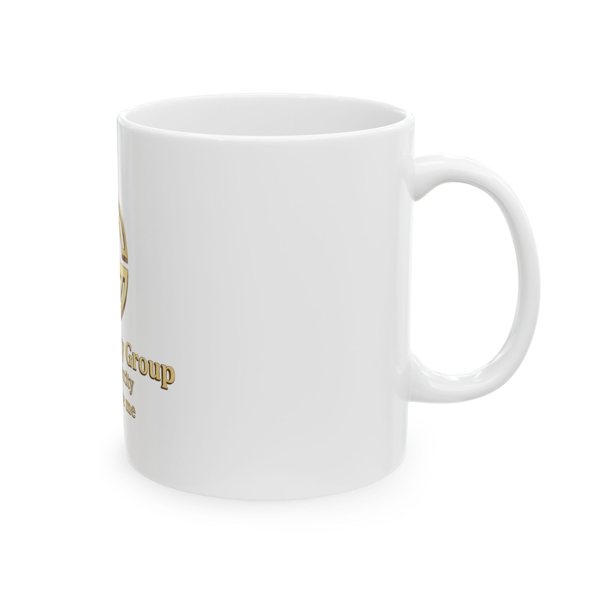 True Identity Group Gold Logo Ceramic Mug — 'Proud To Be Me' 11oz & 15oz