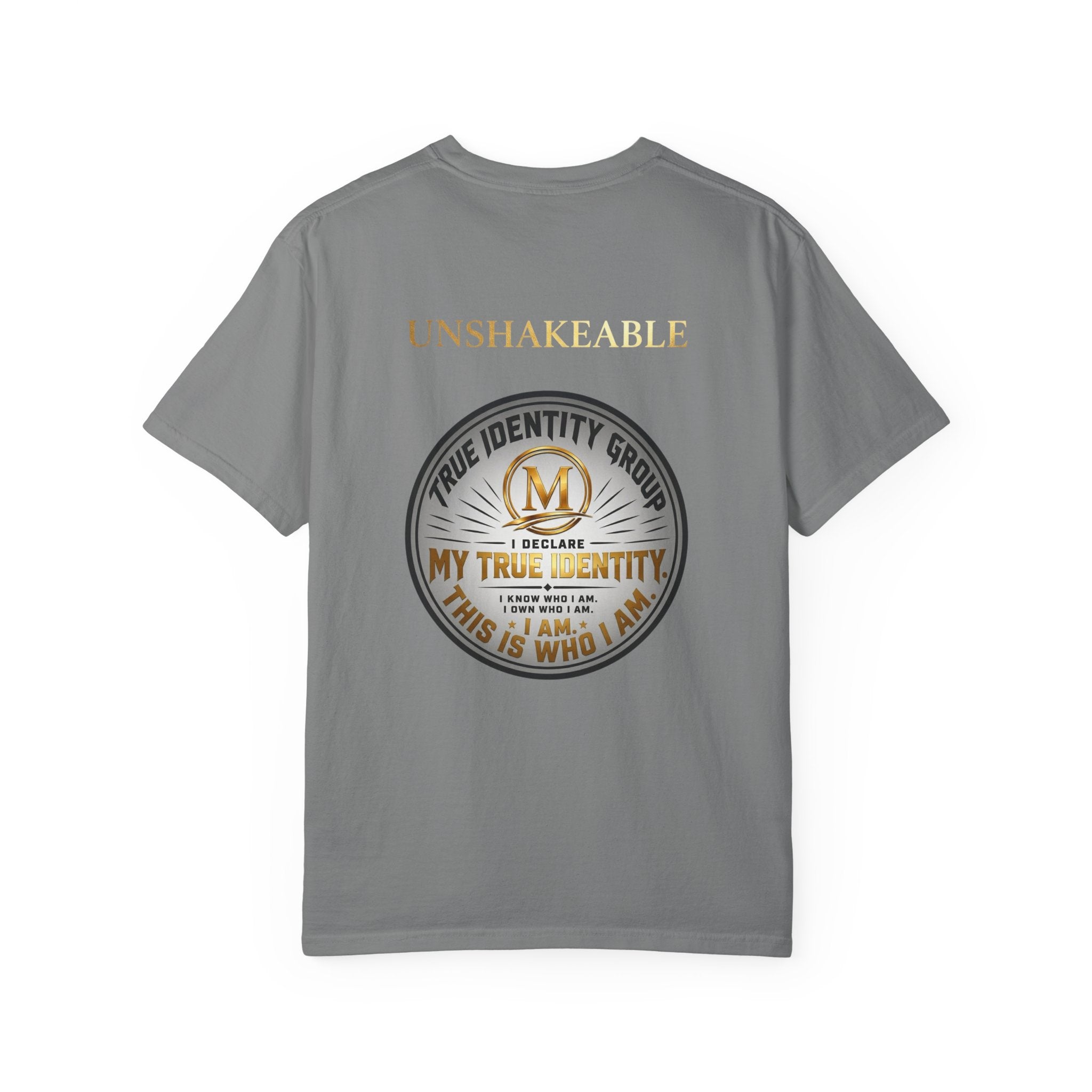 Unshakeable Identity T-Shirt — 'My True Identity' Logo Tee