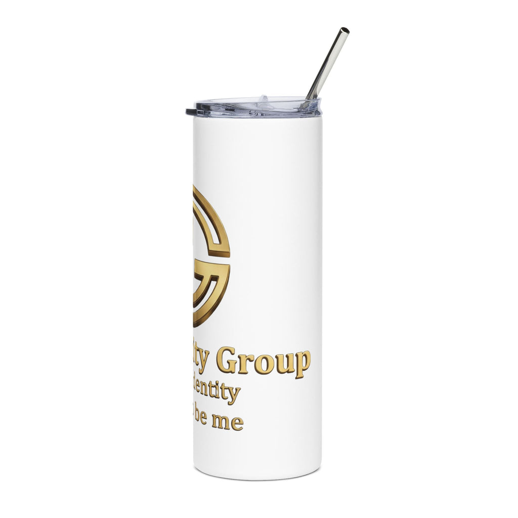 True Identity Co. Gold Logo 20oz Stainless Steel Tumbler
