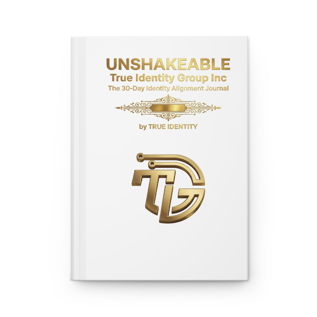 Hardcover Journal — True Identity Gold Logo Matte Notebook